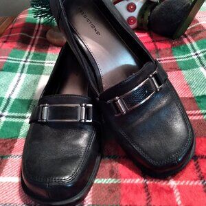 Predictions Buckle Black Dress Loafer Shoe